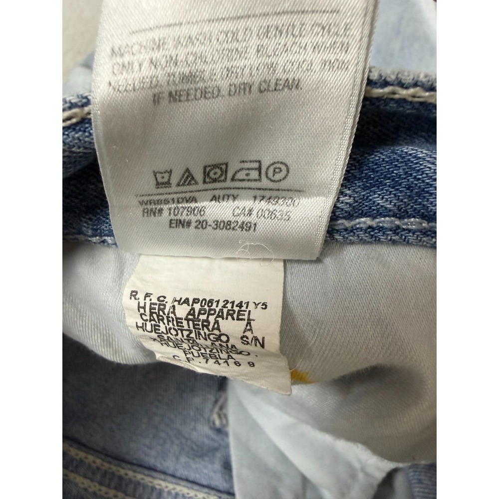 Hudson Lulu Mini Denim Skirt Womens 28 Light Blue Back Slit Raw Hem 5-Pocket - Picture 9 of 12